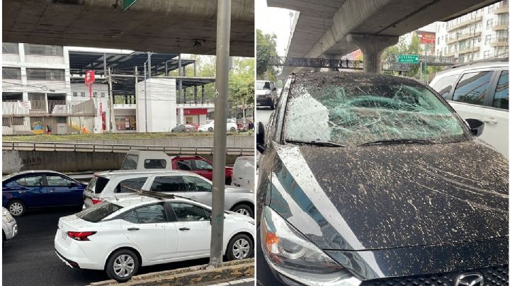 ¿Qué pasó en el segundo piso del Periferico? Hay dos autos dañados