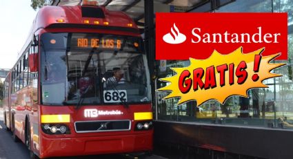 Esta es la promoción de Santander que te da viajes GRATIS en Metrobús