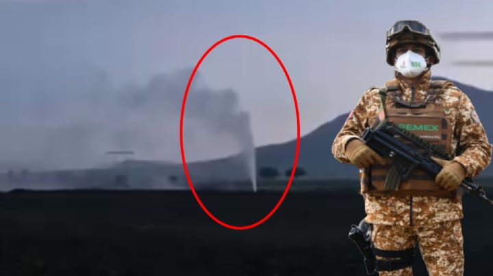 Presuntos huachicoleros provocan fuga de combustible en Ajacuba de más de 10 metros