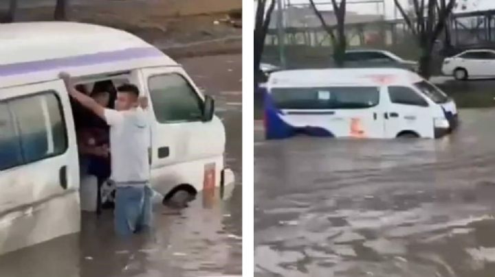 Ecatepec: Caos vial en Avenida Central por inundaciones