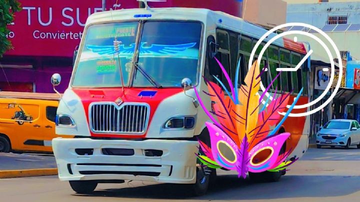 Estas son las rutas de camiones que extenderán horarios durante Carnaval de Veracruz