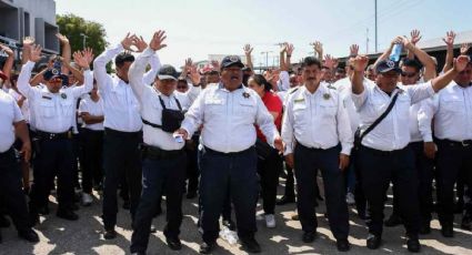 Gobierno de Campeche retuvo nómina de policías para obligarlos a levantar protesta