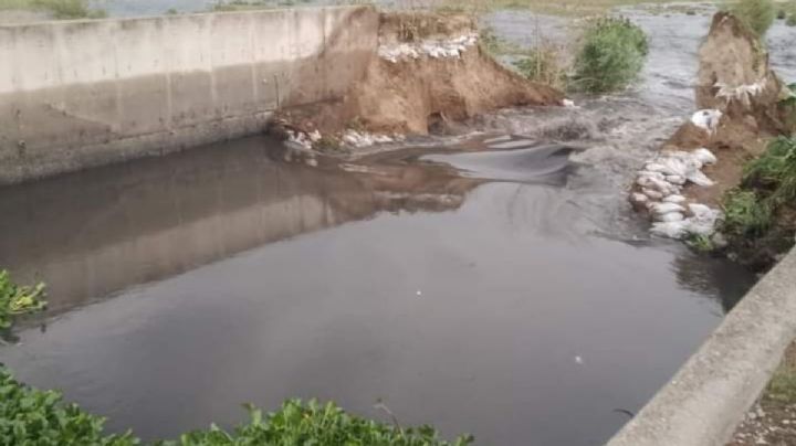 Llega agua a la extinta Laguna de Zumpango