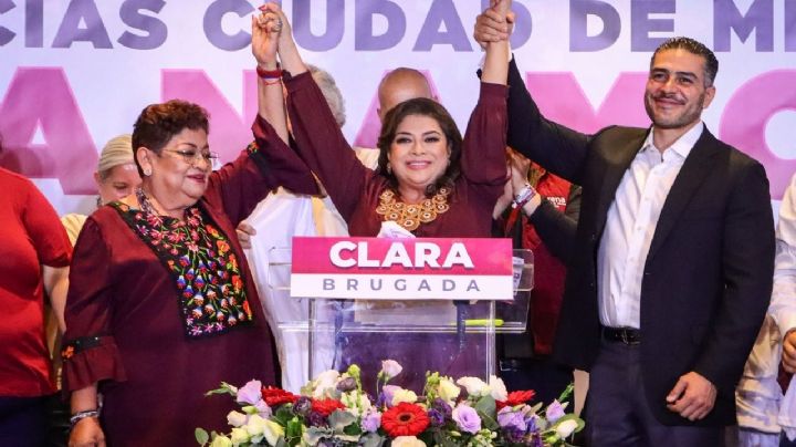 Clara Brugada: "¡Ganamos! Gracias Ciudad de México"