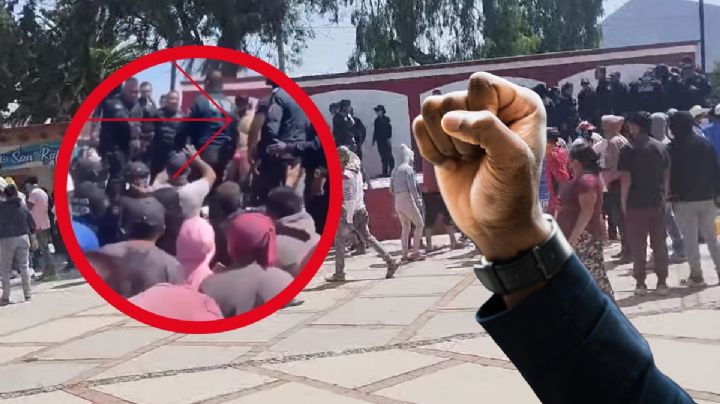 Golpean y desnudan a presuntos delincuentes en San Agustín Tlaxiaca