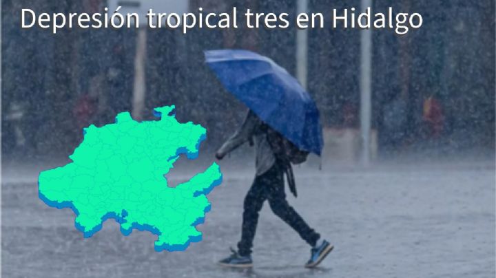 Depresión tropical traerá más lluvias a Hidalgo; así el clima este lunes 1 de julio