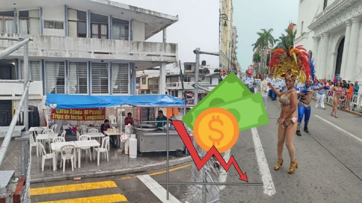 Comerciantes en incertidumbre por suspensión de desfile del Carnaval de Veracruz