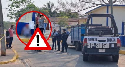 En Cosoleacaque, balean a chofer en entrada de primaria; evacuan a estudiantes