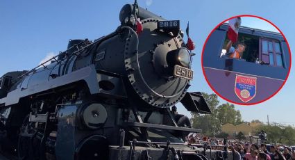 Pasa por Guanajuato locomotora de vapor tipo Hogwarts de Harry Potter