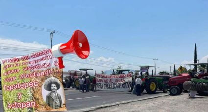 Campesinos mantienen bloqueos en carreteras de Hidalgo y CDMX