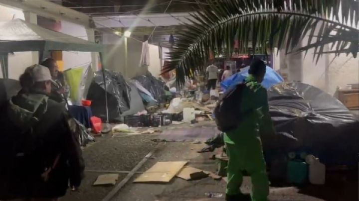 Desalojo de migrantes en plaza Giordano Bruno: esto es lo que se sabe