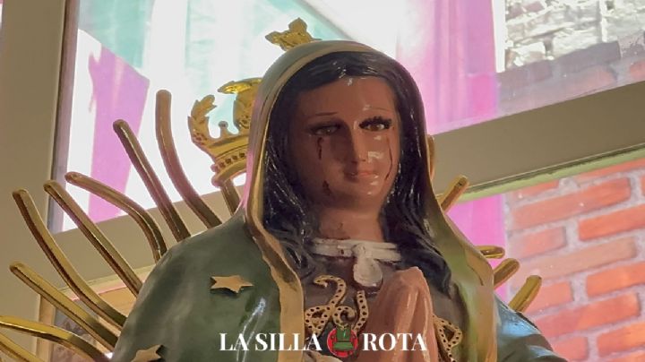 ¿Milagro? Virgen de Guadalupe en Morelia llora lágrimas de sangre | VIDEO
