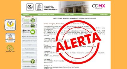 Alertan por página falsa del Registro Civil CDMX