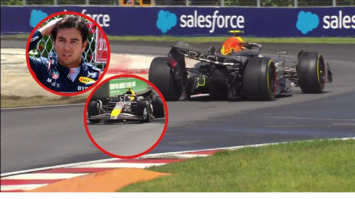 Así fue el choque de Checo Pérez que lo dejó fuera del GP de Canadá