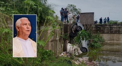 Padre Felipe Enríquez, víctima del accidente tras caer en su auto a canal en Veracruz