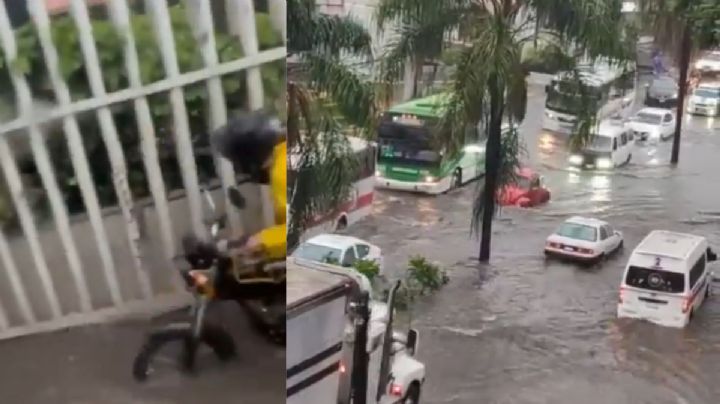 Colapsa avenida Plan de Ayala en Morelos por tromba matutina| VIDEO