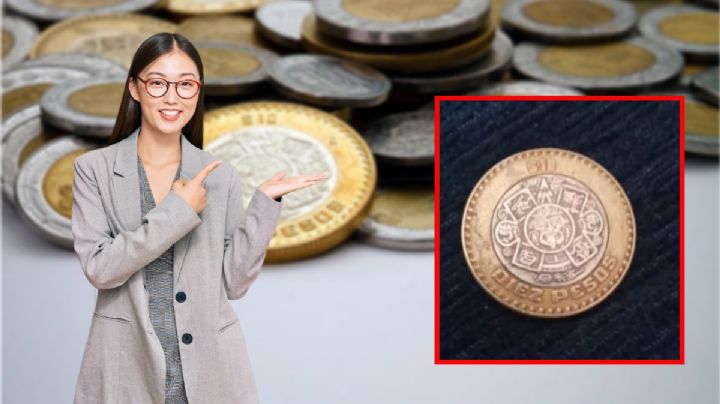 Así es la moneda de 10 que parece ser falsa y por eso vale 500,000 pesos; pagará la remodelación de tu casa