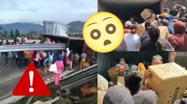 Arco Norte: Rapiña de electrodomésticos tras volcadura de tráiler, mientras conductor moría