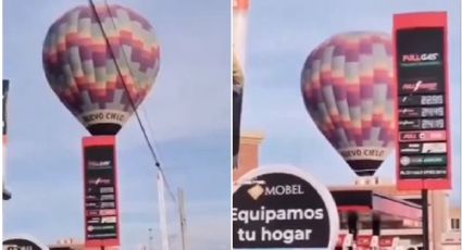 Globo aerostático aterriza de emergencia en Tecamac, cerca del AIFA | VIDEO