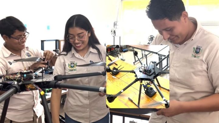 Estudiantes de Coatzacoalcos construyen drones para reforestar zonas devastadas por incendios
