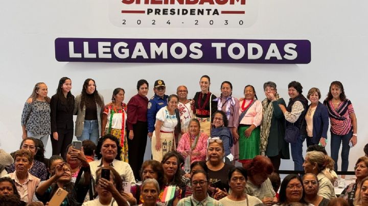 Sheinbaum promete un millón de pensiones a mujeres de 60 a 64 años