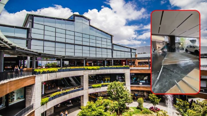 Plaza La Perla Zapopan: Fuertes lluvias desploman plafón  | VIDEO