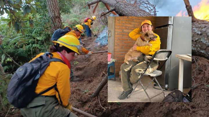 Erika buscaba empleo y encontró su pasión en combatir incendios forestales en Zongolica