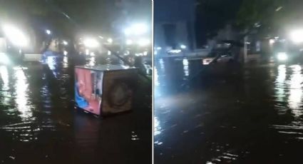 Intensa lluvia inunda zona del Forum Cultural Guanajuato