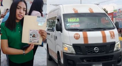 Alexia, con 18 años, la chofer más joven del transporte público en Edomex