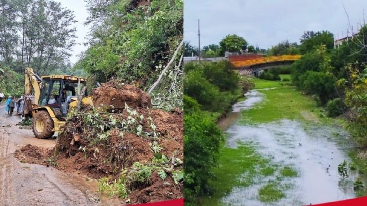 Tormenta Chris: Comunidades en Puebla son afectadas por derrumbe y deslizamiento de tierra
