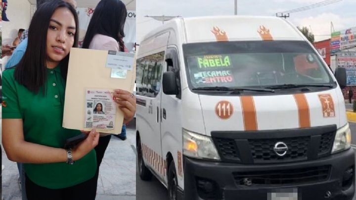 Alexia, con 18 años, la chofer más joven del transporte público en Edomex
