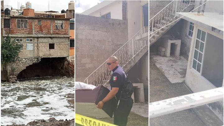 Por crecida del río Tula evacuan casa en riesgo de caer; una escuela igual afectada | VIDEO