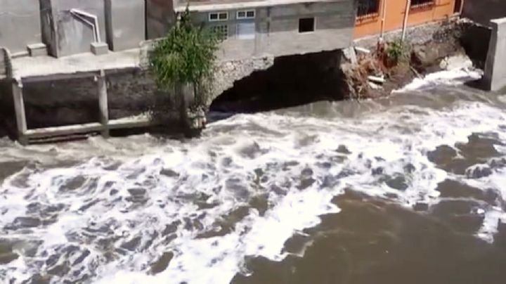 Gobierno estatal descarta reubicar casas de la ribera del río Tula tras derrumbe