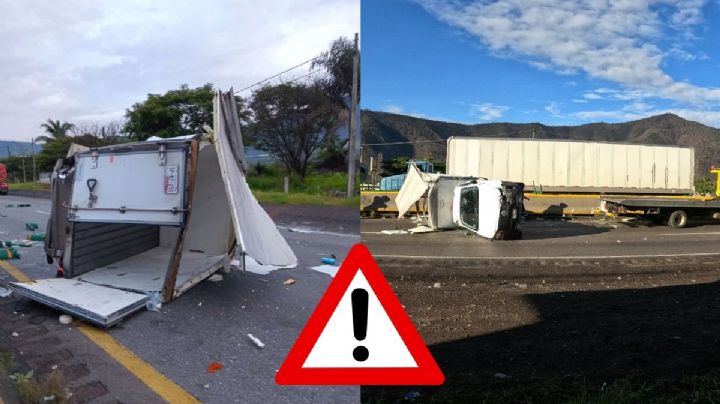 VIDEO: Vuelca camioneta con quesos en Balastrera hoy 23 de julio; esto se sabe