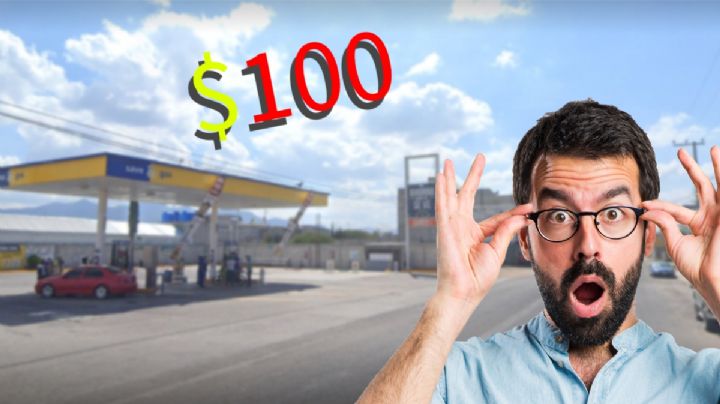 Gasolinera en Hidalgo comete error y pone precio de combustible en 100 pesos
