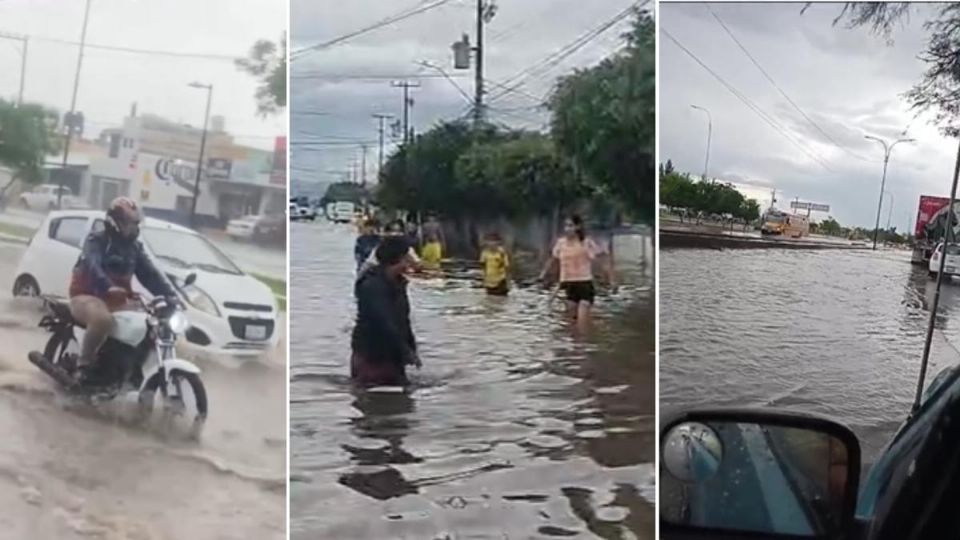 Cayó ayer una fuerte tromba en León.