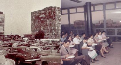 Así estudiaban en las aulas de la UNAM en los años 50's