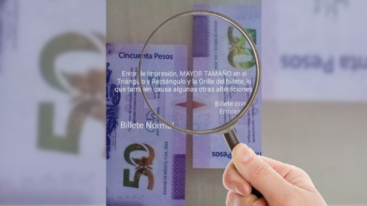 Así es el billete de 50 que por este error vale más de 2,000,000 de pesos; pagará la luz y el internet