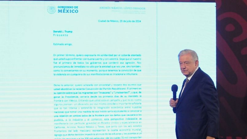 AMLO leyó en la mañanera el contenido de la carta que envió a Trump