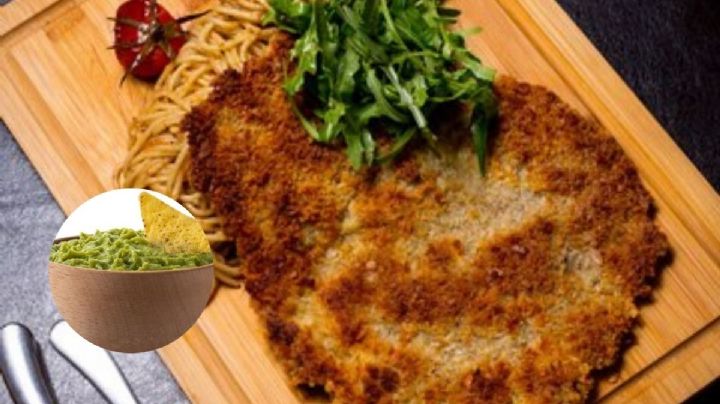 Textura crujiente y una preparación sencilla con mucho sabor: Milanesa de res con guacamole