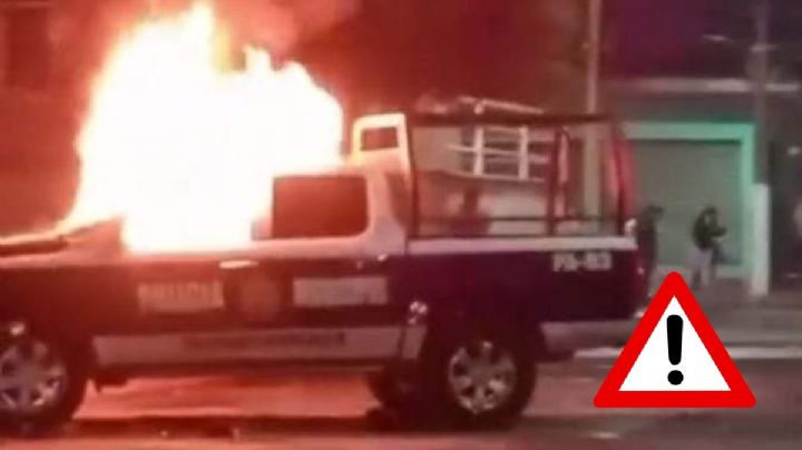 Incendian patrulla tras detención de presunto pederasta en Ixhuatlancillo
