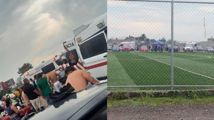 Tragedia en Cuernavaca: Mientras jugaban futbol cae rayo y deja a 6 heridos