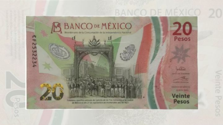 Así es el billete de 20 que cuesta casi 100,000 pesos; pagará los chiles en nogada