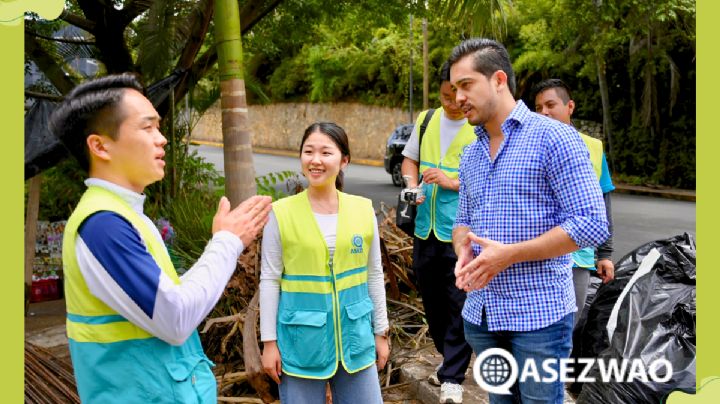 Organización ASEZ WAO coopera en la limpieza del Río San Antonio