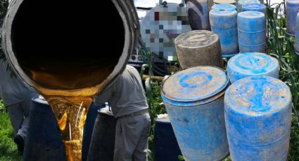 Huachicol en Hidalgo: FGR asegura más de 2,000 litros de combustible en Cuautepec