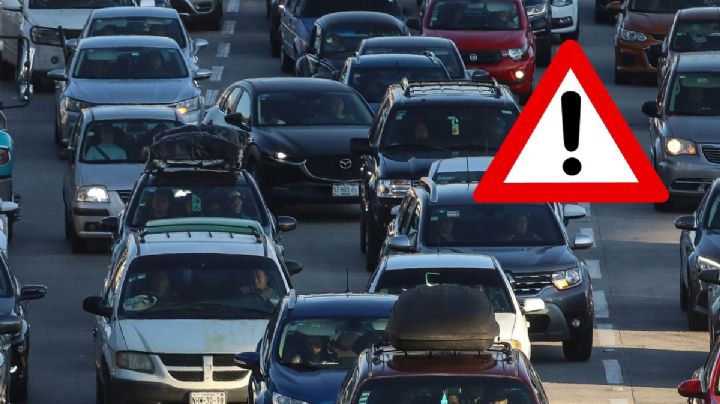 Autopista del centro de Veracruz con tráfico por encharcamiento y obras hoy 4 de julio