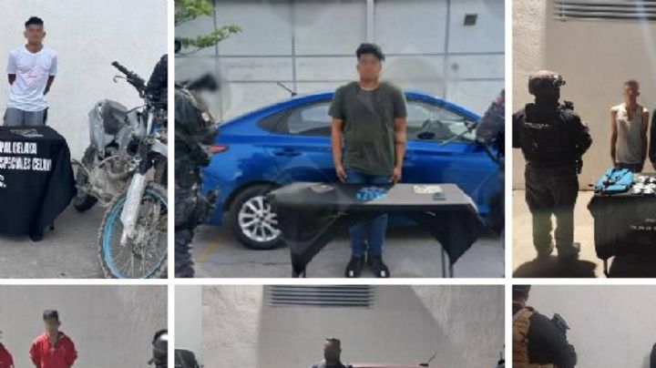 Detiene policía municipal 11 personas con drogas y algunos con armas de fuego