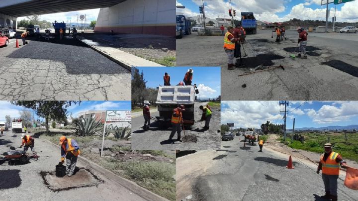Gobierno de Hidalgo inicia bacheo en carreteras de la zona metropolitana Pachuca