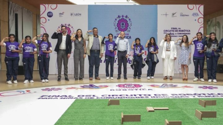 Niñas de comunidades indígenas de Guanajuato ganan concurso de Circuito de Robótica