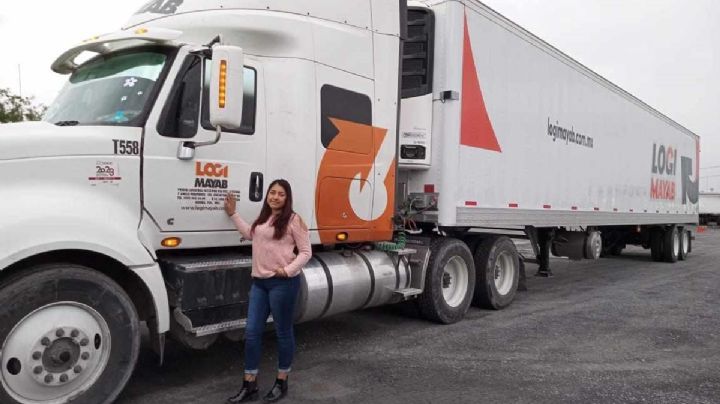 Ella es Anahí, originaria de Hidalgo quien decidió ser trailera a los 23 años